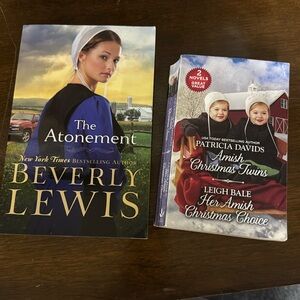 Beverly Lewis The Atonement w/bonus double Christmas Novels by P.Davids & L.Bale